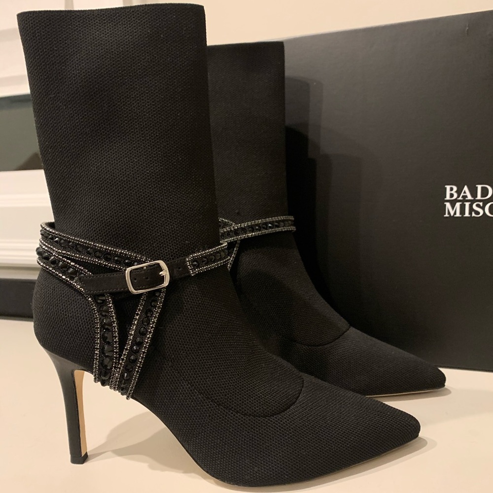 Badgley Mischka Sock Boots New